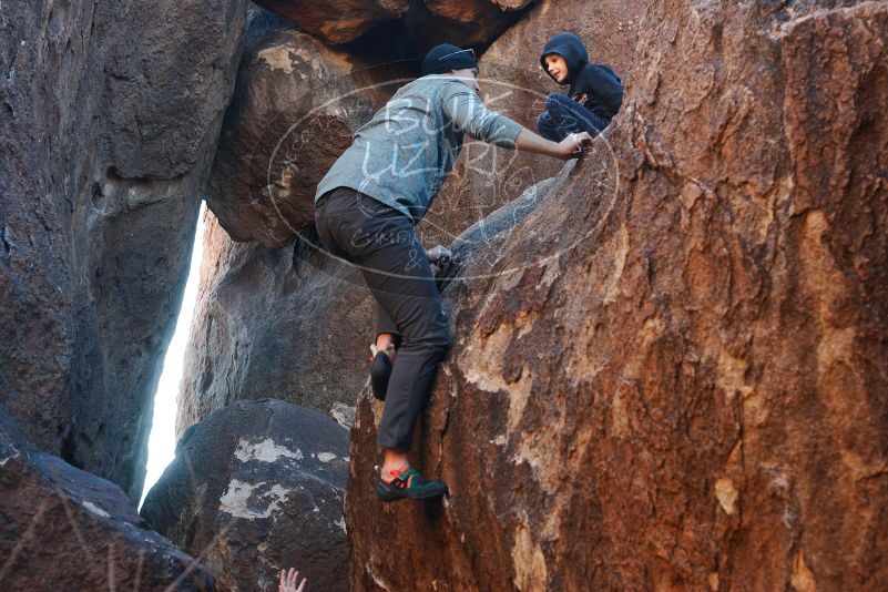 Bouldering in Hueco Tanks on 12/24/2018 with Blue Lizard Climbing and Yoga

Filename: SRM_20181224_1639370.jpg
Aperture: f/4.0
Shutter Speed: 1/200
Body: Canon EOS-1D Mark II
Lens: Canon EF 50mm f/1.8 II