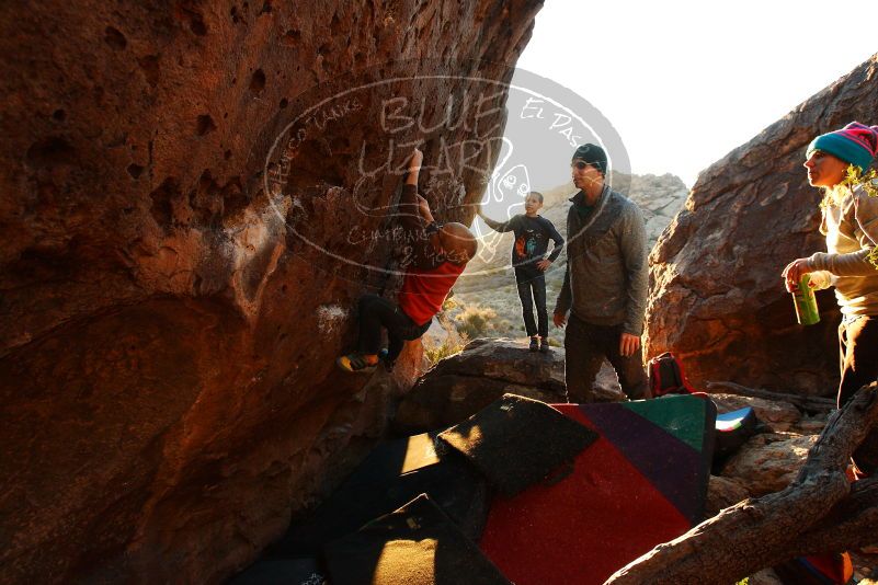 Bouldering in Hueco Tanks on 12/24/2018 with Blue Lizard Climbing and Yoga

Filename: SRM_20181224_1753320.jpg
Aperture: f/5.6
Shutter Speed: 1/200
Body: Canon EOS-1D Mark II
Lens: Canon EF 16-35mm f/2.8 L