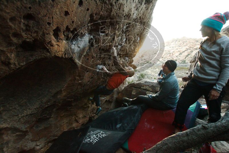 Bouldering in Hueco Tanks on 12/24/2018 with Blue Lizard Climbing and Yoga

Filename: SRM_20181224_1802230.jpg
Aperture: f/4.0
Shutter Speed: 1/160
Body: Canon EOS-1D Mark II
Lens: Canon EF 16-35mm f/2.8 L