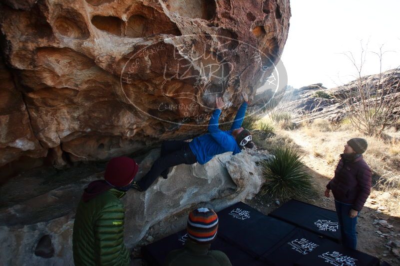 Bouldering in Hueco Tanks on 12/30/2018 with Blue Lizard Climbing and Yoga

Filename: SRM_20181230_1029020.jpg
Aperture: f/5.6
Shutter Speed: 1/400
Body: Canon EOS-1D Mark II
Lens: Canon EF 16-35mm f/2.8 L