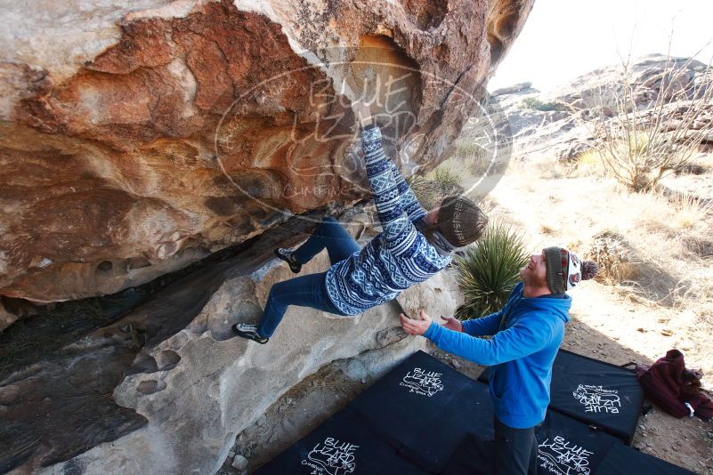 Bouldering in Hueco Tanks on 12/30/2018 with Blue Lizard Climbing and Yoga

Filename: SRM_20181230_1041220.jpg
Aperture: f/5.0
Shutter Speed: 1/250
Body: Canon EOS-1D Mark II
Lens: Canon EF 16-35mm f/2.8 L