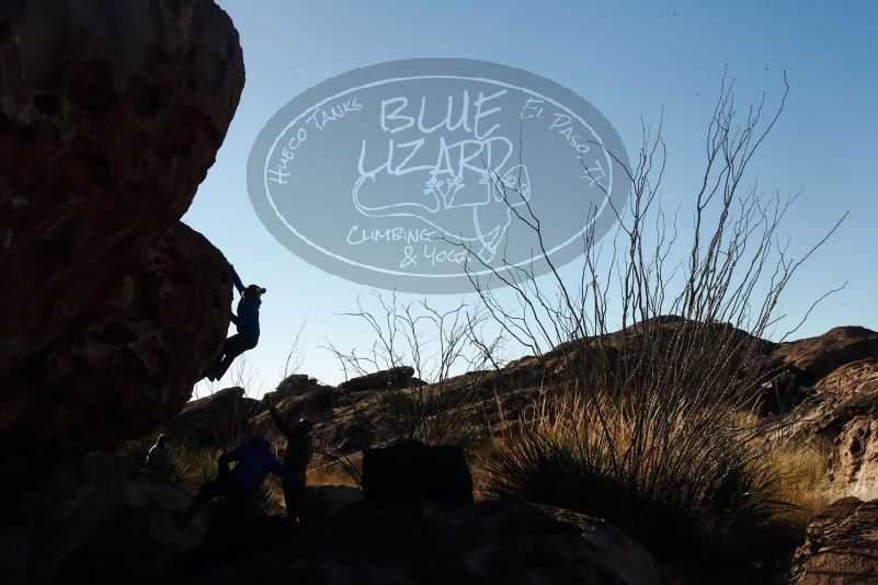 Bouldering in Hueco Tanks on 12/30/2018 with Blue Lizard Climbing and Yoga

Filename: SRM_20181230_1045430.jpg
Aperture: f/20.0
Shutter Speed: 1/250
Body: Canon EOS-1D Mark II
Lens: Canon EF 16-35mm f/2.8 L