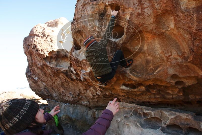 Bouldering in Hueco Tanks on 12/30/2018 with Blue Lizard Climbing and Yoga

Filename: SRM_20181230_1048180.jpg
Aperture: f/5.0
Shutter Speed: 1/250
Body: Canon EOS-1D Mark II
Lens: Canon EF 16-35mm f/2.8 L