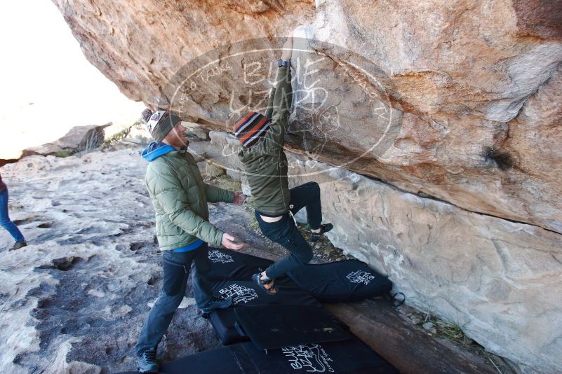 Bouldering in Hueco Tanks on 12/30/2018 with Blue Lizard Climbing and Yoga

Filename: SRM_20181230_1100370.jpg
Aperture: f/5.0
Shutter Speed: 1/200
Body: Canon EOS-1D Mark II
Lens: Canon EF 16-35mm f/2.8 L