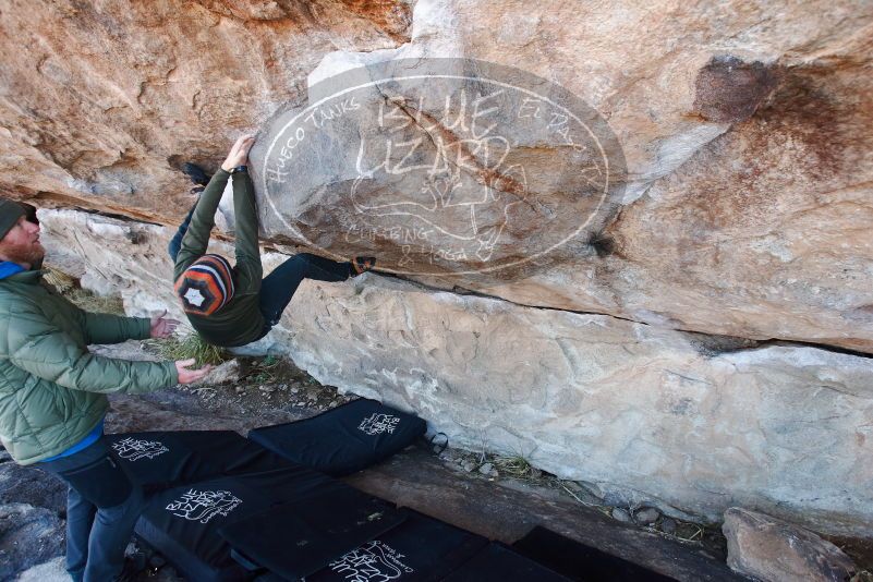 Bouldering in Hueco Tanks on 12/30/2018 with Blue Lizard Climbing and Yoga

Filename: SRM_20181230_1104200.jpg
Aperture: f/4.5
Shutter Speed: 1/200
Body: Canon EOS-1D Mark II
Lens: Canon EF 16-35mm f/2.8 L