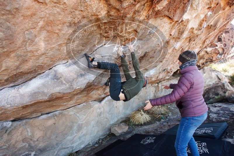 Bouldering in Hueco Tanks on 12/30/2018 with Blue Lizard Climbing and Yoga

Filename: SRM_20181230_1114050.jpg
Aperture: f/5.0
Shutter Speed: 1/250
Body: Canon EOS-1D Mark II
Lens: Canon EF 16-35mm f/2.8 L