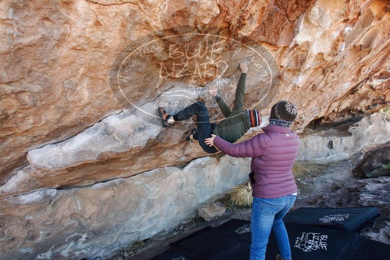 Bouldering in Hueco Tanks on 12/30/2018 with Blue Lizard Climbing and Yoga

Filename: SRM_20181230_1114140.jpg
Aperture: f/5.0
Shutter Speed: 1/250
Body: Canon EOS-1D Mark II
Lens: Canon EF 16-35mm f/2.8 L