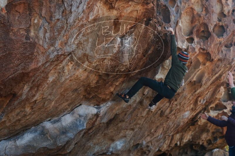 Bouldering in Hueco Tanks on 12/30/2018 with Blue Lizard Climbing and Yoga

Filename: SRM_20181230_1130362.jpg
Aperture: f/4.0
Shutter Speed: 1/400
Body: Canon EOS-1D Mark II
Lens: Canon EF 50mm f/1.8 II