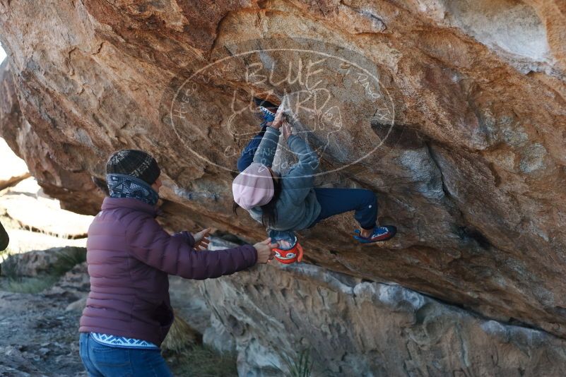 Bouldering in Hueco Tanks on 12/30/2018 with Blue Lizard Climbing and Yoga

Filename: SRM_20181230_1138090.jpg
Aperture: f/3.2
Shutter Speed: 1/400
Body: Canon EOS-1D Mark II
Lens: Canon EF 50mm f/1.8 II