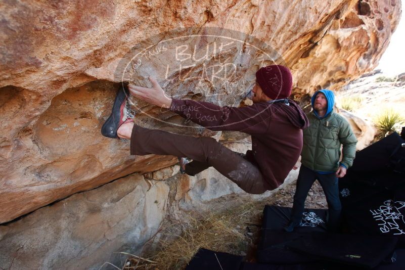 Bouldering in Hueco Tanks on 12/30/2018 with Blue Lizard Climbing and Yoga

Filename: SRM_20181230_1233480.jpg
Aperture: f/5.0
Shutter Speed: 1/250
Body: Canon EOS-1D Mark II
Lens: Canon EF 16-35mm f/2.8 L