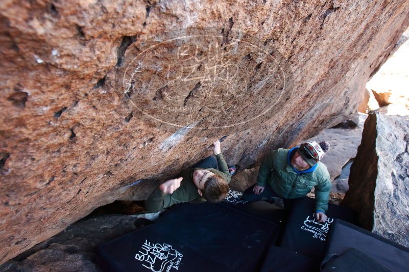 Bouldering in Hueco Tanks on 12/30/2018 with Blue Lizard Climbing and Yoga

Filename: SRM_20181230_1347320.jpg
Aperture: f/4.5
Shutter Speed: 1/200
Body: Canon EOS-1D Mark II
Lens: Canon EF 16-35mm f/2.8 L