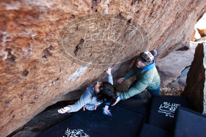 Bouldering in Hueco Tanks on 12/30/2018 with Blue Lizard Climbing and Yoga

Filename: SRM_20181230_1355380.jpg
Aperture: f/4.0
Shutter Speed: 1/250
Body: Canon EOS-1D Mark II
Lens: Canon EF 16-35mm f/2.8 L