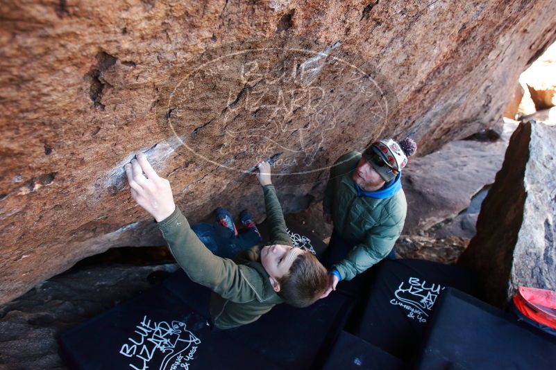 Bouldering in Hueco Tanks on 12/30/2018 with Blue Lizard Climbing and Yoga

Filename: SRM_20181230_1358130.jpg
Aperture: f/4.0
Shutter Speed: 1/250
Body: Canon EOS-1D Mark II
Lens: Canon EF 16-35mm f/2.8 L