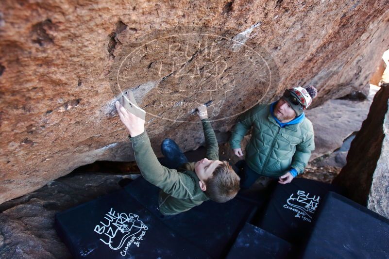 Bouldering in Hueco Tanks on 12/30/2018 with Blue Lizard Climbing and Yoga

Filename: SRM_20181230_1406150.jpg
Aperture: f/3.5
Shutter Speed: 1/320
Body: Canon EOS-1D Mark II
Lens: Canon EF 16-35mm f/2.8 L