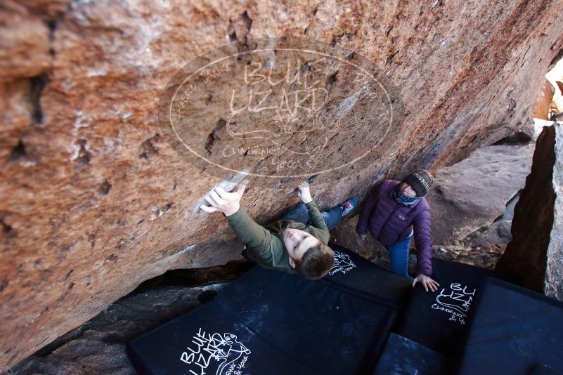 Bouldering in Hueco Tanks on 12/30/2018 with Blue Lizard Climbing and Yoga

Filename: SRM_20181230_1416090.jpg
Aperture: f/3.5
Shutter Speed: 1/250
Body: Canon EOS-1D Mark II
Lens: Canon EF 16-35mm f/2.8 L