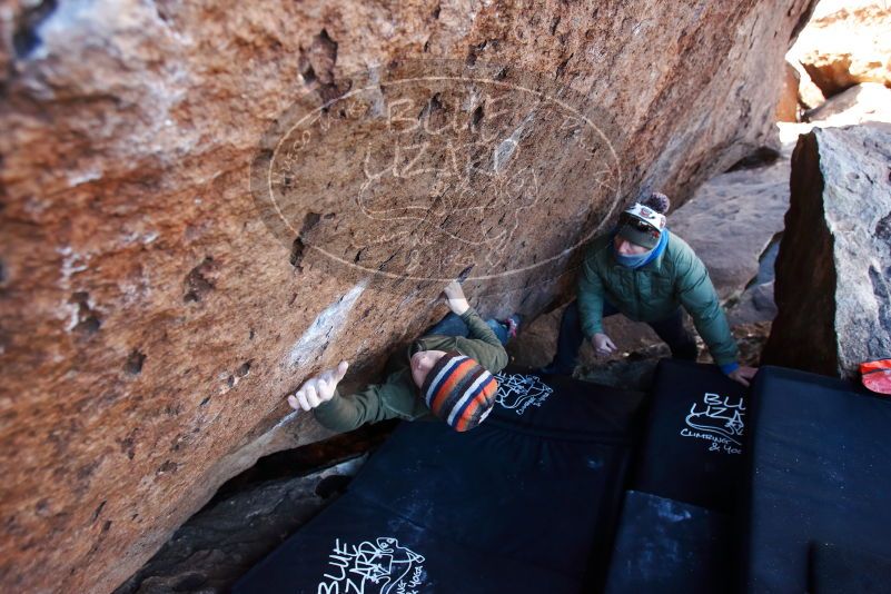 Bouldering in Hueco Tanks on 12/30/2018 with Blue Lizard Climbing and Yoga

Filename: SRM_20181230_1432220.jpg
Aperture: f/4.0
Shutter Speed: 1/250
Body: Canon EOS-1D Mark II
Lens: Canon EF 16-35mm f/2.8 L