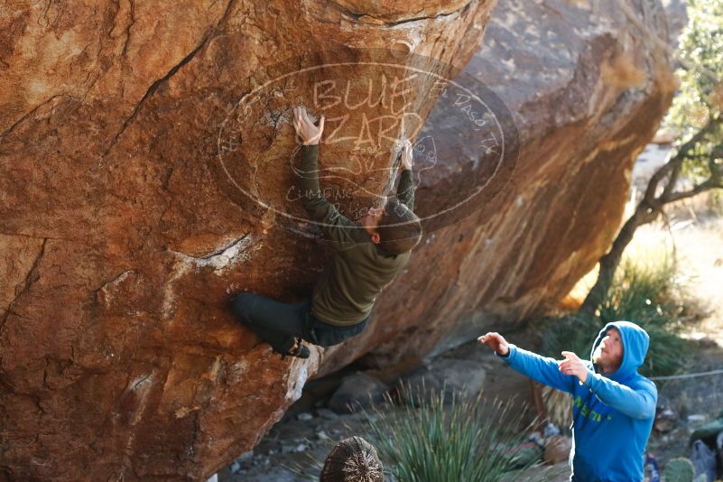 Bouldering in Hueco Tanks on 12/30/2018 with Blue Lizard Climbing and Yoga

Filename: SRM_20181230_1527120.jpg
Aperture: f/4.0
Shutter Speed: 1/400
Body: Canon EOS-1D Mark II
Lens: Canon EF 50mm f/1.8 II