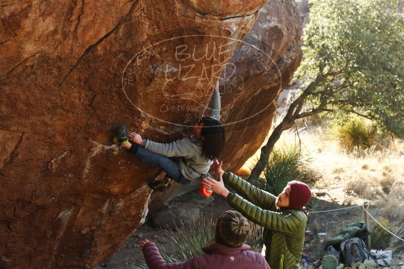 Bouldering in Hueco Tanks on 12/30/2018 with Blue Lizard Climbing and Yoga

Filename: SRM_20181230_1536310.jpg
Aperture: f/5.0
Shutter Speed: 1/400
Body: Canon EOS-1D Mark II
Lens: Canon EF 50mm f/1.8 II