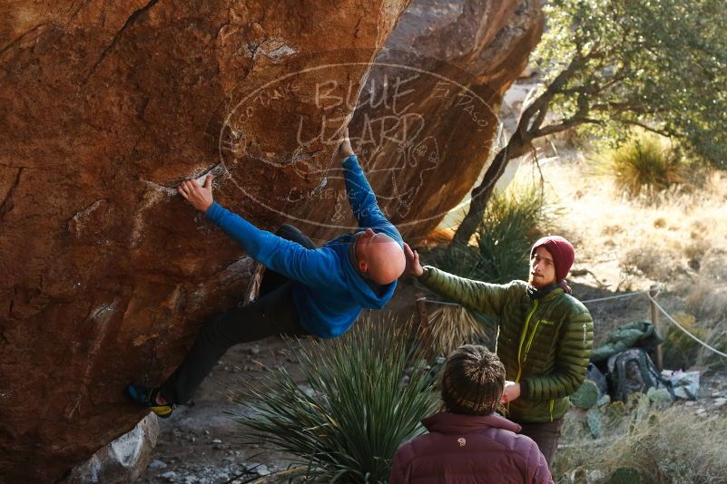 Bouldering in Hueco Tanks on 12/30/2018 with Blue Lizard Climbing and Yoga

Filename: SRM_20181230_1537380.jpg
Aperture: f/4.5
Shutter Speed: 1/400
Body: Canon EOS-1D Mark II
Lens: Canon EF 50mm f/1.8 II