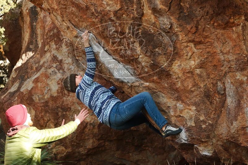 Bouldering in Hueco Tanks on 12/30/2018 with Blue Lizard Climbing and Yoga

Filename: SRM_20181230_1546200.jpg
Aperture: f/4.5
Shutter Speed: 1/320
Body: Canon EOS-1D Mark II
Lens: Canon EF 50mm f/1.8 II