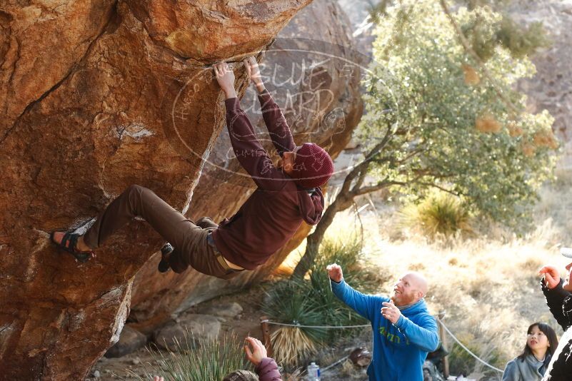 Bouldering in Hueco Tanks on 12/30/2018 with Blue Lizard Climbing and Yoga

Filename: SRM_20181230_1552440.jpg
Aperture: f/4.0
Shutter Speed: 1/320
Body: Canon EOS-1D Mark II
Lens: Canon EF 50mm f/1.8 II