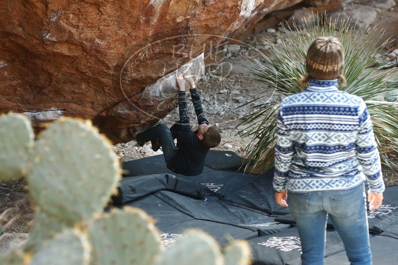 Bouldering in Hueco Tanks on 12/30/2018 with Blue Lizard Climbing and Yoga

Filename: SRM_20181230_1556450.jpg
Aperture: f/3.2
Shutter Speed: 1/320
Body: Canon EOS-1D Mark II
Lens: Canon EF 50mm f/1.8 II