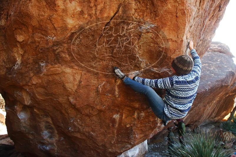 Bouldering in Hueco Tanks on 12/30/2018 with Blue Lizard Climbing and Yoga

Filename: SRM_20181230_1626160.jpg
Aperture: f/6.3
Shutter Speed: 1/200
Body: Canon EOS-1D Mark II
Lens: Canon EF 16-35mm f/2.8 L