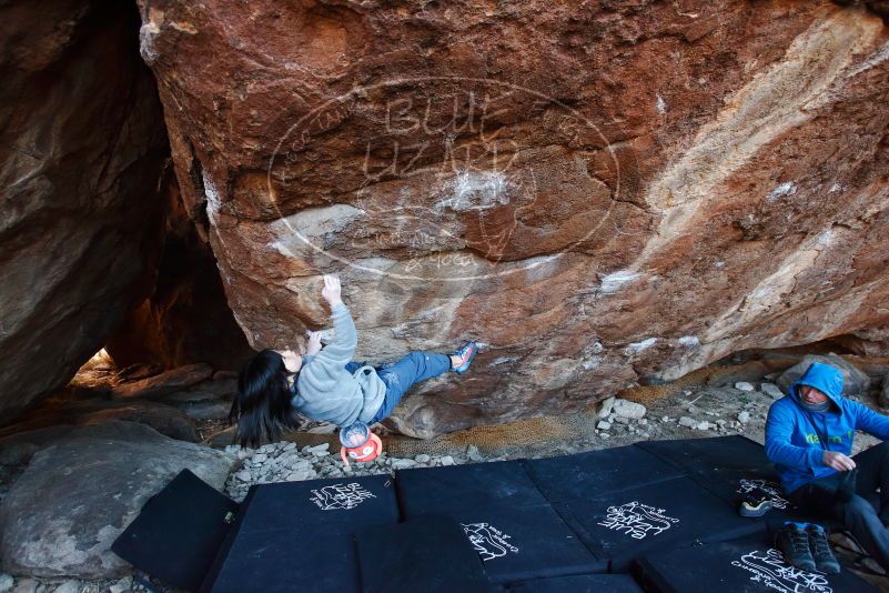 Bouldering in Hueco Tanks on 12/30/2018 with Blue Lizard Climbing and Yoga

Filename: SRM_20181230_1716410.jpg
Aperture: f/4.0
Shutter Speed: 1/200
Body: Canon EOS-1D Mark II
Lens: Canon EF 16-35mm f/2.8 L