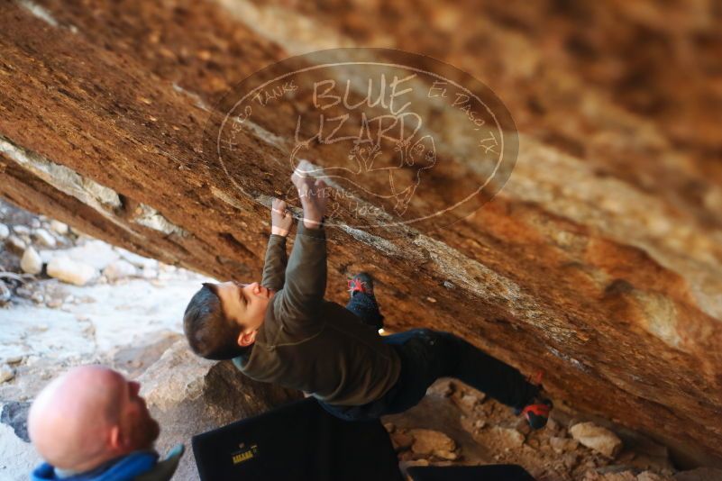 Bouldering in Hueco Tanks on 12/30/2018 with Blue Lizard Climbing and Yoga

Filename: SRM_20181230_1743220.jpg
Aperture: f/2.5
Shutter Speed: 1/250
Body: Canon EOS-1D Mark II
Lens: Canon EF 50mm f/1.8 II