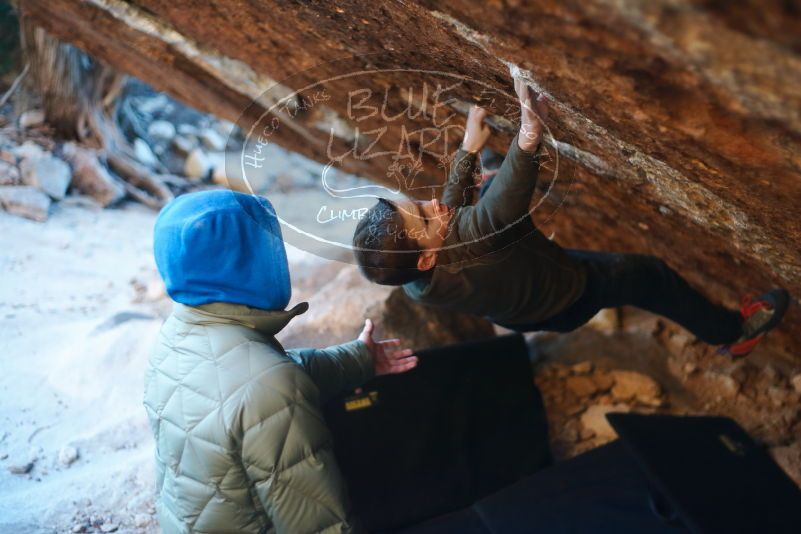 Bouldering in Hueco Tanks on 12/30/2018 with Blue Lizard Climbing and Yoga

Filename: SRM_20181230_1748400.jpg
Aperture: f/2.0
Shutter Speed: 1/250
Body: Canon EOS-1D Mark II
Lens: Canon EF 50mm f/1.8 II