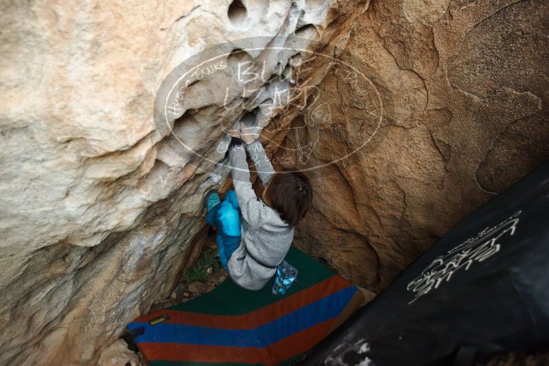 Bouldering in Hueco Tanks on 01/01/2019 with Blue Lizard Climbing and Yoga

Filename: SRM_20190101_1036460.jpg
Aperture: f/3.2
Shutter Speed: 1/200
Body: Canon EOS-1D Mark II
Lens: Canon EF 16-35mm f/2.8 L