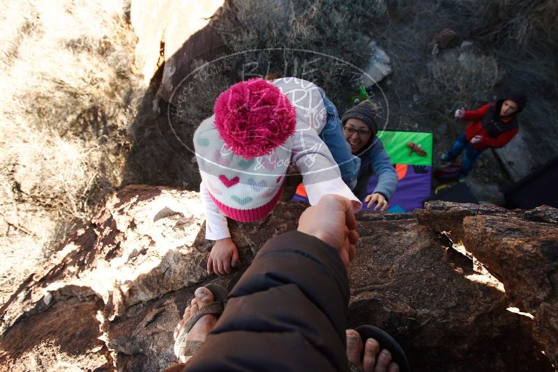 Bouldering in Hueco Tanks on 01/01/2019 with Blue Lizard Climbing and Yoga

Filename: SRM_20190101_1429300.jpg
Aperture: f/7.1
Shutter Speed: 1/250
Body: Canon EOS-1D Mark II
Lens: Canon EF 16-35mm f/2.8 L