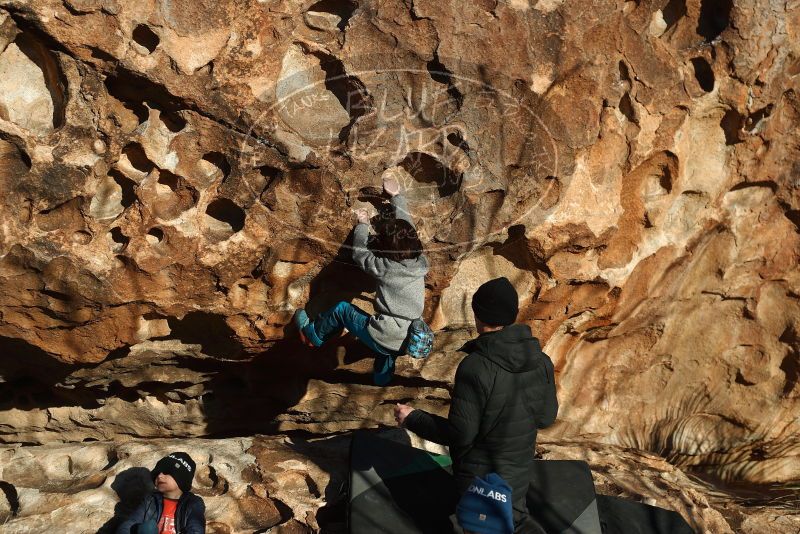 Bouldering in Hueco Tanks on 01/01/2019 with Blue Lizard Climbing and Yoga

Filename: SRM_20190101_1654570.jpg
Aperture: f/4.0
Shutter Speed: 1/640
Body: Canon EOS-1D Mark II
Lens: Canon EF 50mm f/1.8 II