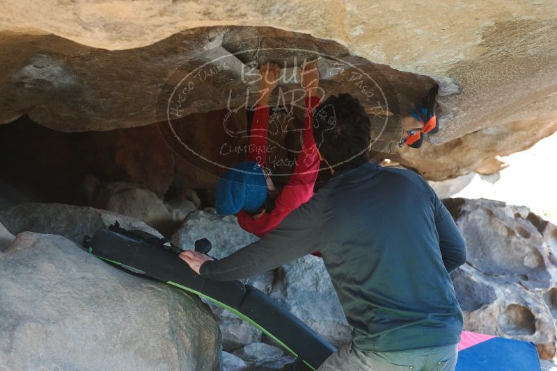 Bouldering in Hueco Tanks on 12/31/2018 with Blue Lizard Climbing and Yoga

Filename: SRM_20181231_1519580.jpg
Aperture: f/4.0
Shutter Speed: 1/250
Body: Canon EOS-1D Mark II
Lens: Canon EF 50mm f/1.8 II