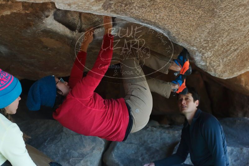 Bouldering in Hueco Tanks on 12/31/2018 with Blue Lizard Climbing and Yoga

Filename: SRM_20181231_1538270.jpg
Aperture: f/4.0
Shutter Speed: 1/250
Body: Canon EOS-1D Mark II
Lens: Canon EF 50mm f/1.8 II