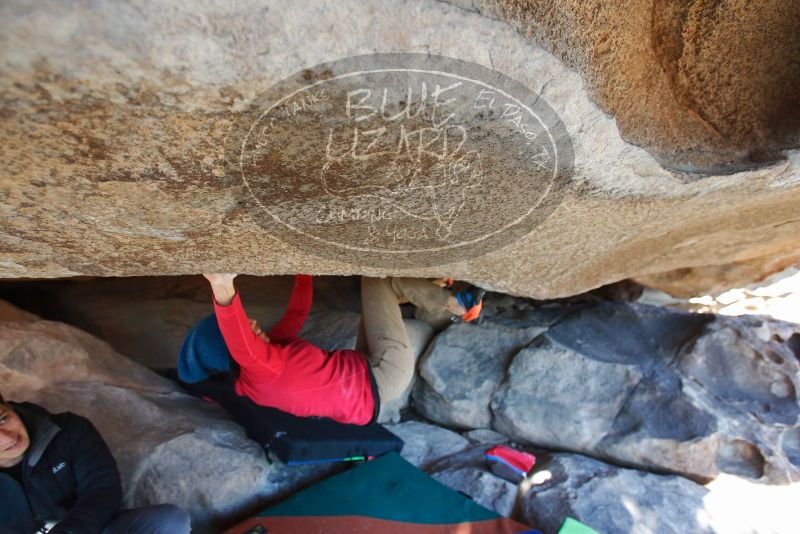 Bouldering in Hueco Tanks on 12/31/2018 with Blue Lizard Climbing and Yoga

Filename: SRM_20181231_1550550.jpg
Aperture: f/4.0
Shutter Speed: 1/250
Body: Canon EOS-1D Mark II
Lens: Canon EF 16-35mm f/2.8 L