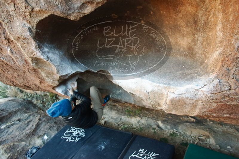 Bouldering in Hueco Tanks on 12/31/2018 with Blue Lizard Climbing and Yoga

Filename: SRM_20181231_1702370.jpg
Aperture: f/3.2
Shutter Speed: 1/250
Body: Canon EOS-1D Mark II
Lens: Canon EF 16-35mm f/2.8 L