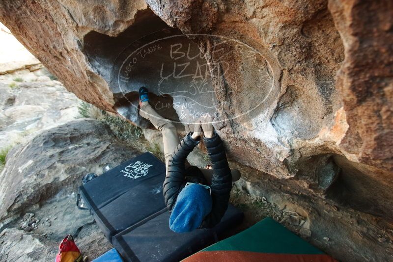 Bouldering in Hueco Tanks on 12/31/2018 with Blue Lizard Climbing and Yoga

Filename: SRM_20181231_1702480.jpg
Aperture: f/3.5
Shutter Speed: 1/250
Body: Canon EOS-1D Mark II
Lens: Canon EF 16-35mm f/2.8 L