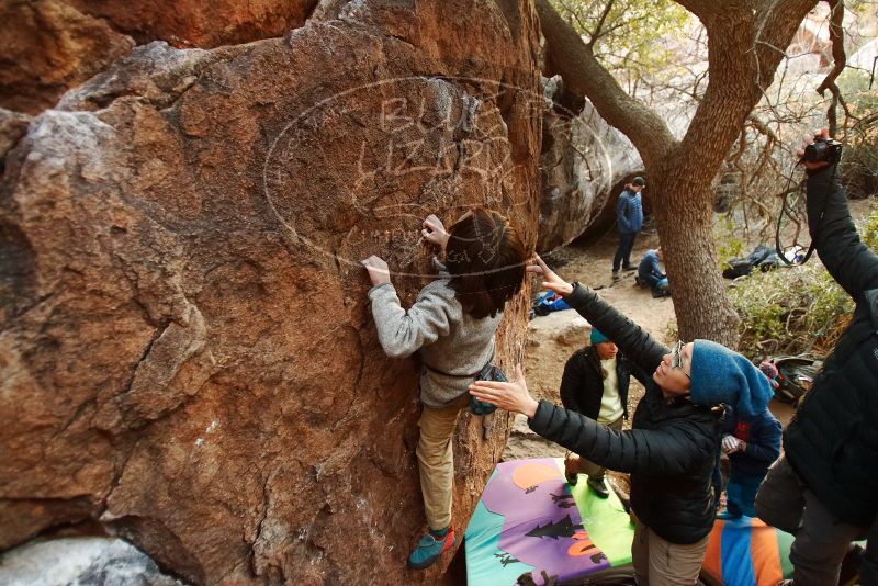 Bouldering in Hueco Tanks on 12/31/2018 with Blue Lizard Climbing and Yoga

Filename: SRM_20181231_1757580.jpg
Aperture: f/2.8
Shutter Speed: 1/100
Body: Canon EOS-1D Mark II
Lens: Canon EF 16-35mm f/2.8 L