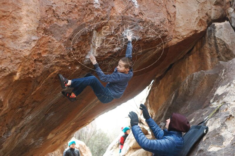 Bouldering in Hueco Tanks on 01/02/2019 with Blue Lizard Climbing and Yoga

Filename: SRM_20190102_1234500.jpg
Aperture: f/3.5
Shutter Speed: 1/320
Body: Canon EOS-1D Mark II
Lens: Canon EF 50mm f/1.8 II