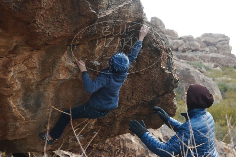 Bouldering in Hueco Tanks on 01/02/2019 with Blue Lizard Climbing and Yoga

Filename: SRM_20190102_1443100.jpg
Aperture: f/5.6
Shutter Speed: 1/320
Body: Canon EOS-1D Mark II
Lens: Canon EF 50mm f/1.8 II