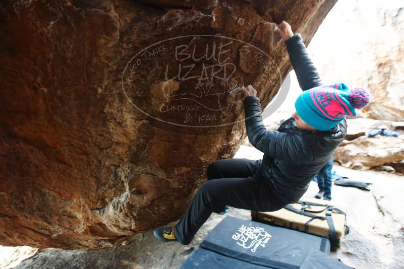 Bouldering in Hueco Tanks on 01/02/2019 with Blue Lizard Climbing and Yoga

Filename: SRM_20190102_1553160.jpg
Aperture: f/2.8
Shutter Speed: 1/250
Body: Canon EOS-1D Mark II
Lens: Canon EF 16-35mm f/2.8 L