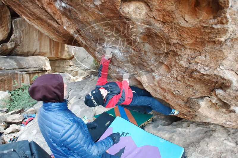 Bouldering in Hueco Tanks on 01/02/2019 with Blue Lizard Climbing and Yoga

Filename: SRM_20190102_1616290.jpg
Aperture: f/3.5
Shutter Speed: 1/250
Body: Canon EOS-1D Mark II
Lens: Canon EF 16-35mm f/2.8 L