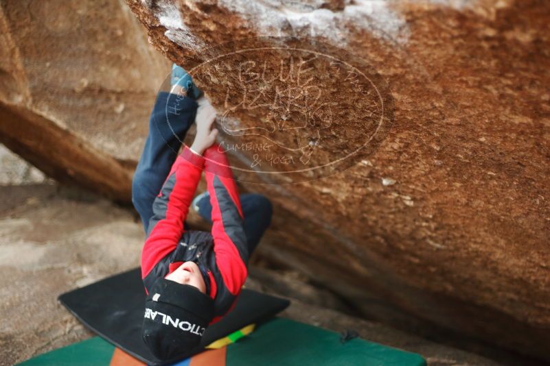 Bouldering in Hueco Tanks on 01/02/2019 with Blue Lizard Climbing and Yoga

Filename: SRM_20190102_1703280.jpg
Aperture: f/1.8
Shutter Speed: 1/250
Body: Canon EOS-1D Mark II
Lens: Canon EF 50mm f/1.8 II