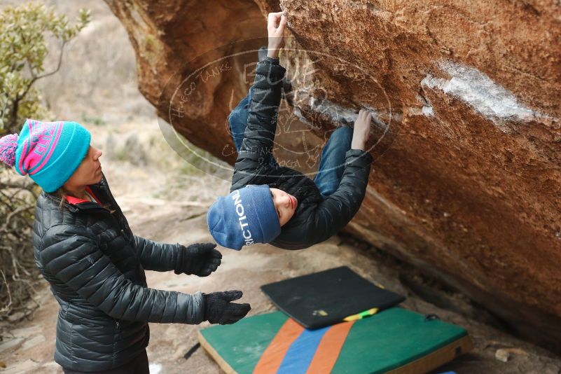 Bouldering in Hueco Tanks on 01/02/2019 with Blue Lizard Climbing and Yoga

Filename: SRM_20190102_1704130.jpg
Aperture: f/3.5
Shutter Speed: 1/200
Body: Canon EOS-1D Mark II
Lens: Canon EF 50mm f/1.8 II