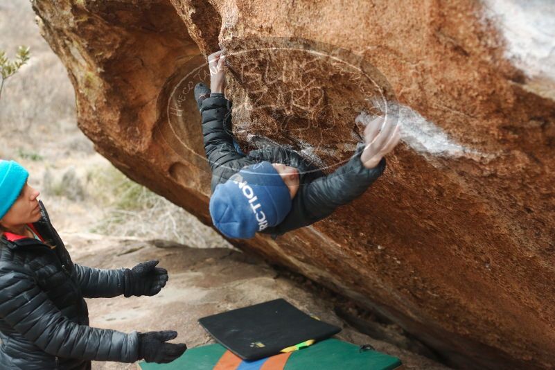 Bouldering in Hueco Tanks on 01/02/2019 with Blue Lizard Climbing and Yoga

Filename: SRM_20190102_1704140.jpg
Aperture: f/3.2
Shutter Speed: 1/200
Body: Canon EOS-1D Mark II
Lens: Canon EF 50mm f/1.8 II