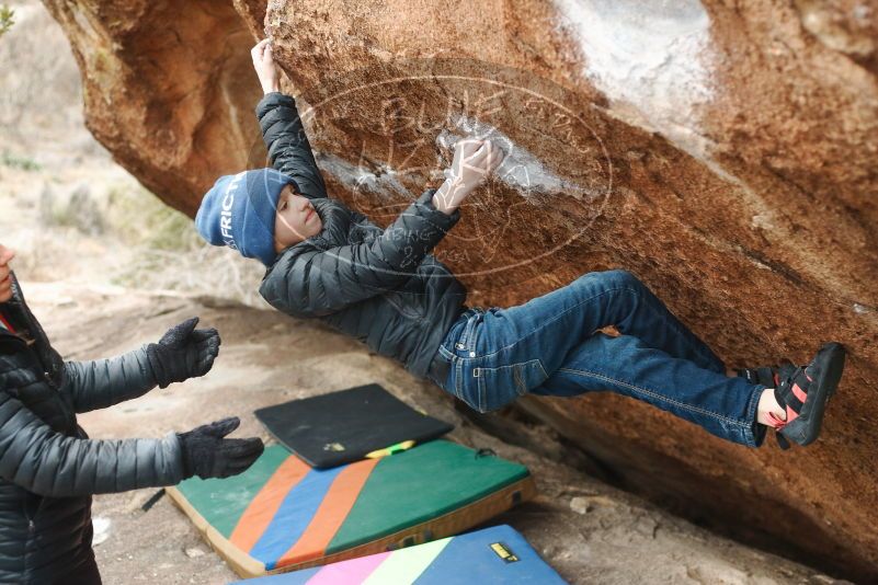 Bouldering in Hueco Tanks on 01/02/2019 with Blue Lizard Climbing and Yoga

Filename: SRM_20190102_1704210.jpg
Aperture: f/3.2
Shutter Speed: 1/200
Body: Canon EOS-1D Mark II
Lens: Canon EF 50mm f/1.8 II