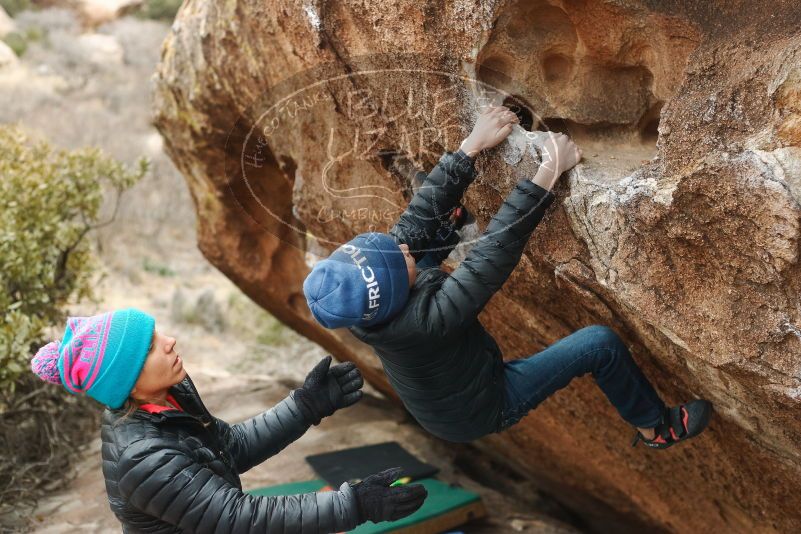 Bouldering in Hueco Tanks on 01/02/2019 with Blue Lizard Climbing and Yoga

Filename: SRM_20190102_1704440.jpg
Aperture: f/3.2
Shutter Speed: 1/250
Body: Canon EOS-1D Mark II
Lens: Canon EF 50mm f/1.8 II