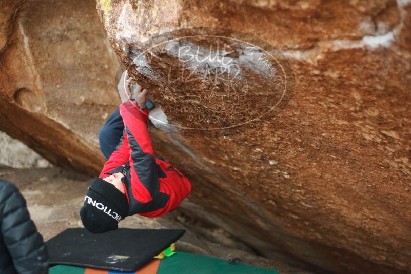 Bouldering in Hueco Tanks on 01/02/2019 with Blue Lizard Climbing and Yoga

Filename: SRM_20190102_1710520.jpg
Aperture: f/2.2
Shutter Speed: 1/250
Body: Canon EOS-1D Mark II
Lens: Canon EF 50mm f/1.8 II