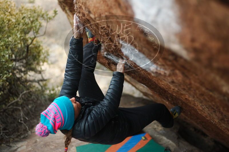 Bouldering in Hueco Tanks on 01/02/2019 with Blue Lizard Climbing and Yoga

Filename: SRM_20190102_1718070.jpg
Aperture: f/2.2
Shutter Speed: 1/320
Body: Canon EOS-1D Mark II
Lens: Canon EF 50mm f/1.8 II